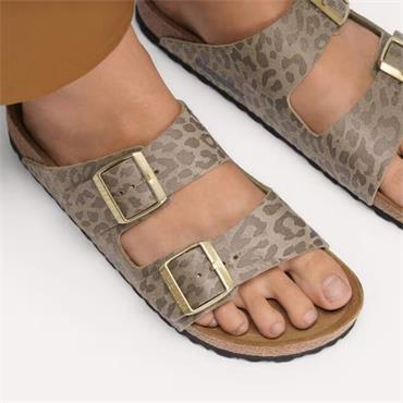 Birkenstock Arizona Leopard Print - Grey Taupe Combi